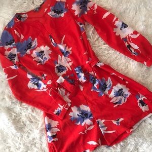 Beautiful Floral Romper with Pockets💓